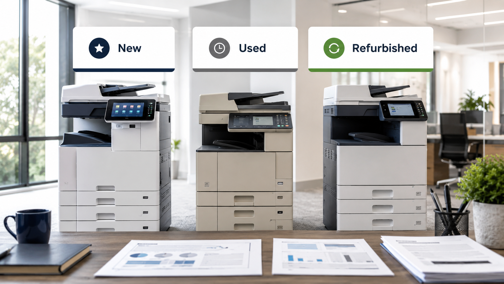 Buying a Business Copier in 2026: The Complete Guide for Offices Comparing New, Used, and Refurbished Copiers