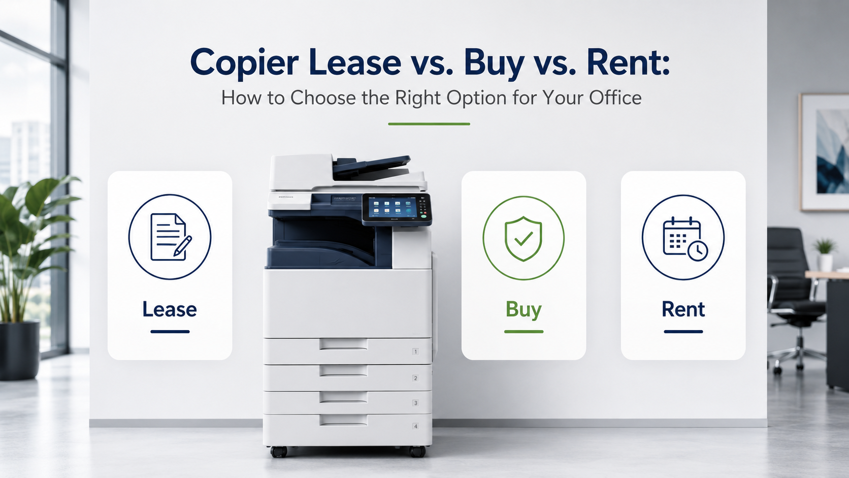 Copier Lease vs. Buy vs. Rent: How to Choose the Right Option for Your Office