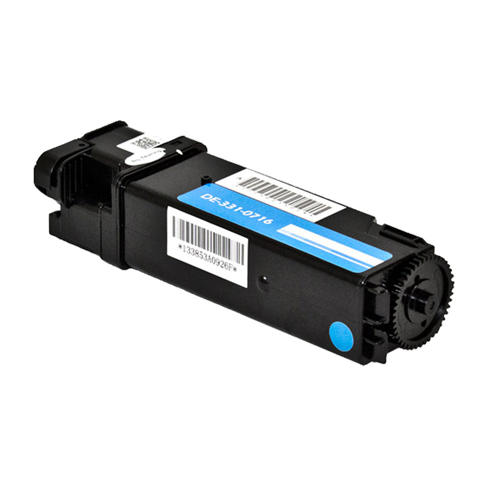 Compatible Cyan Toner Cartridge for Dell 2150CDN / 2150CN + More 2.5K High Yield (331-0716 / 331-0713)