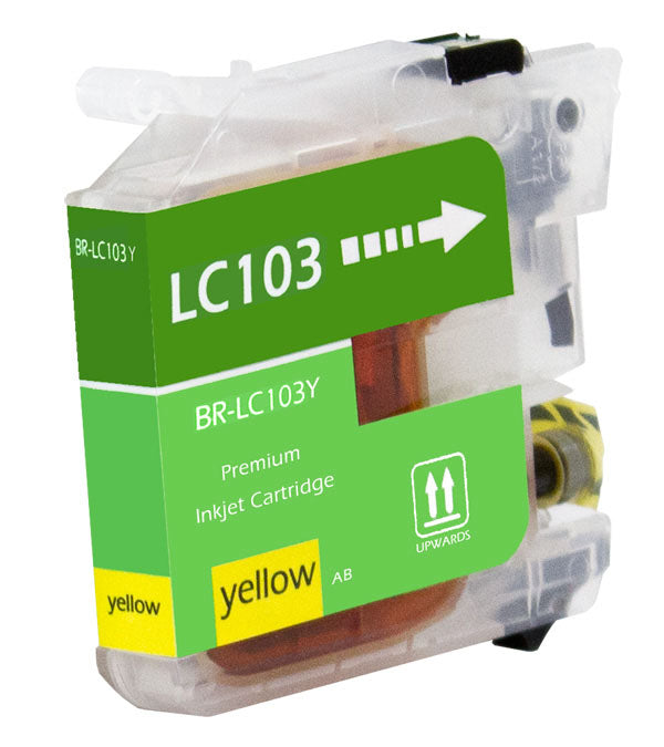 Compatible Yellow Ink Cartridge for Brother DCP-J152W / MFC-J245 + More (LC103Y)