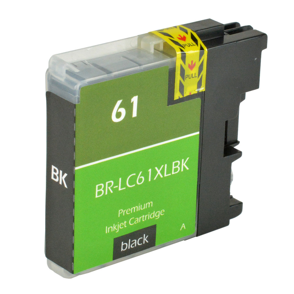 Compatible Black Ink Cartridge for Brother DCP-165C / DCP-385C + More (LC61BK / LC61XLBK)