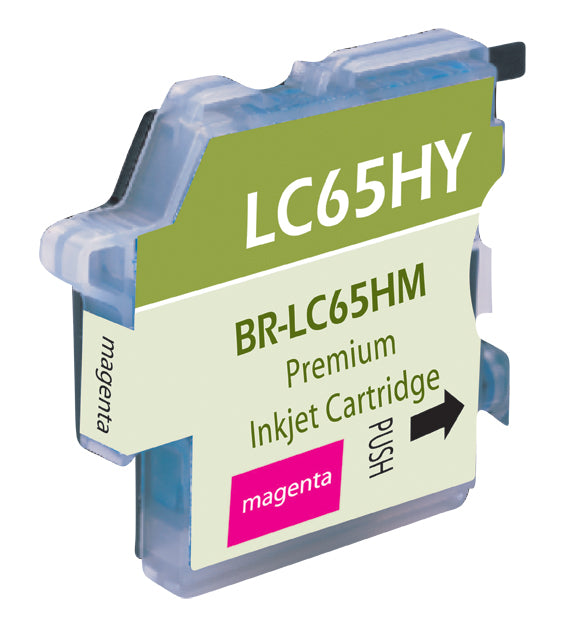 Compatible Magenta Ink Cartridge for Brother MFC-5890CN / MFC-6490CW + More (LC65HYM)