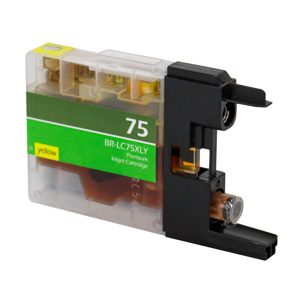 Compatible Yellow Ink Cartridge for Brother MFC-J280W / MFC-J425W + More (LC75XLYW)