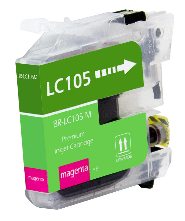 Compatible Magenta Ink Cartridge for Brother MFC-D6920DW / MFC-J4310DW + More 1.2K Super High Yield (LC105M)