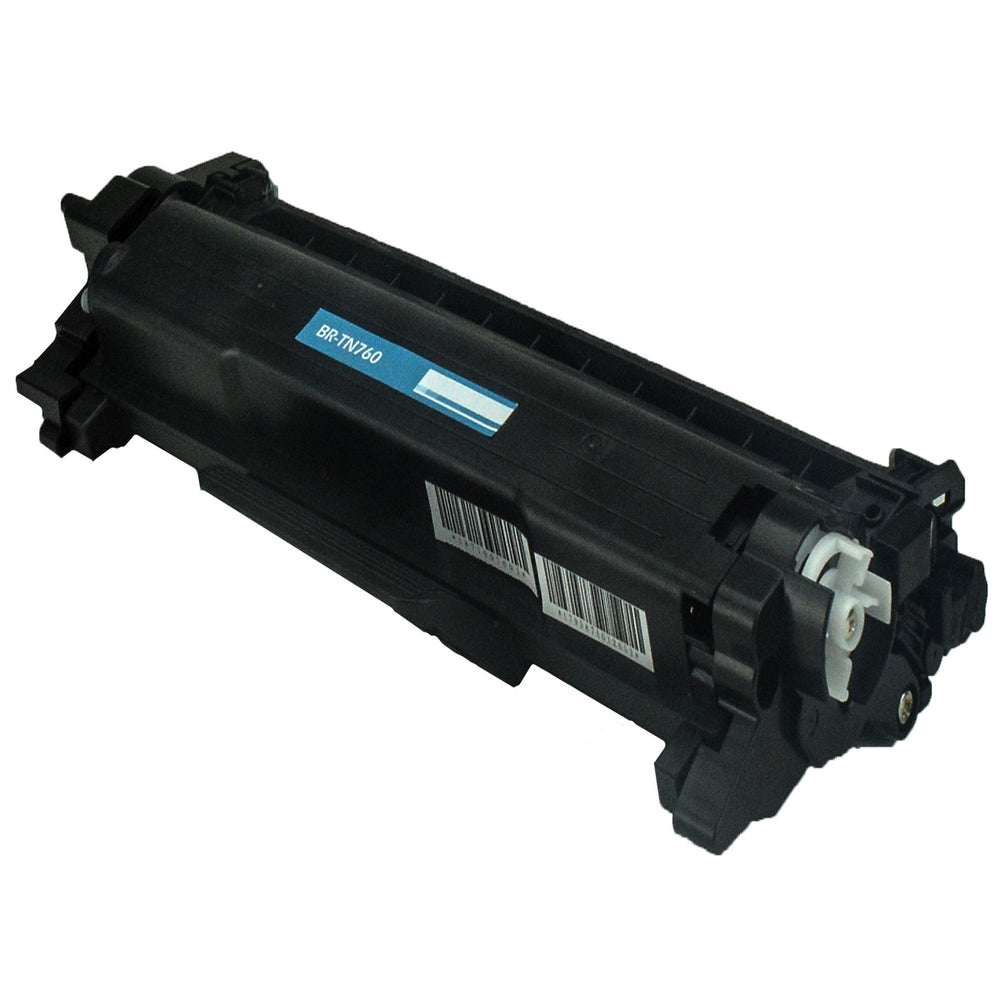 Compatible Black Toner Cartridge for Brother DCP-L2510D / DCP-L2512D + More 6K High Yield Jumbo (TN730 / TN760)