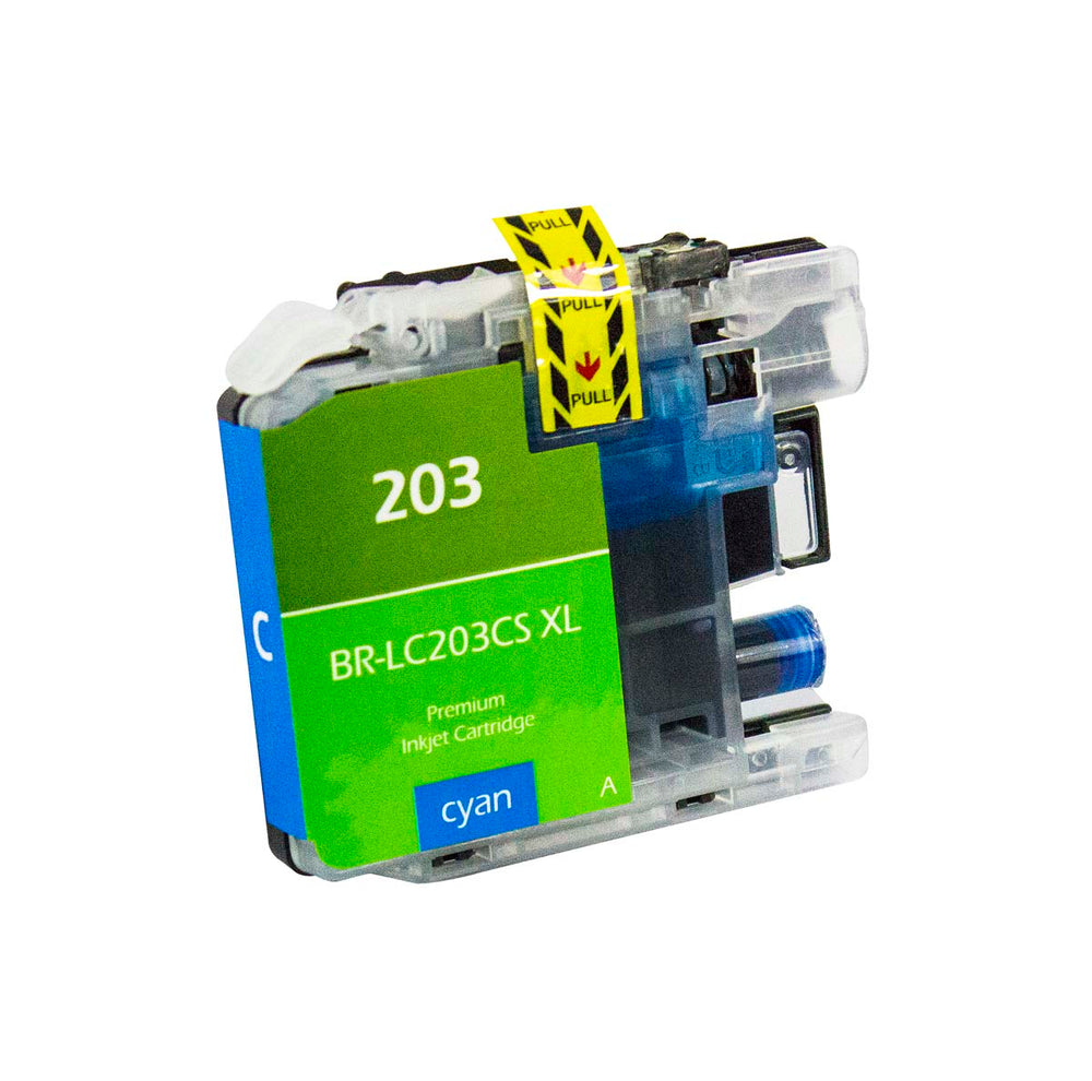 Compatible Cyan Ink Cartridge for Brother DCP-J4120DW / DCP-J562DW + More (LC203CXL / LC203CS)