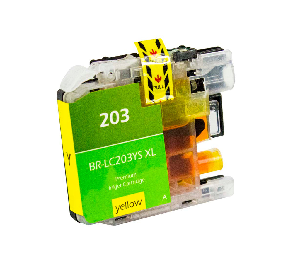 Compatible Yellow Ink Cartridge for Brother DCP-J4120DW / DCP-J562DW + More (LC203YXL / LC203YS)