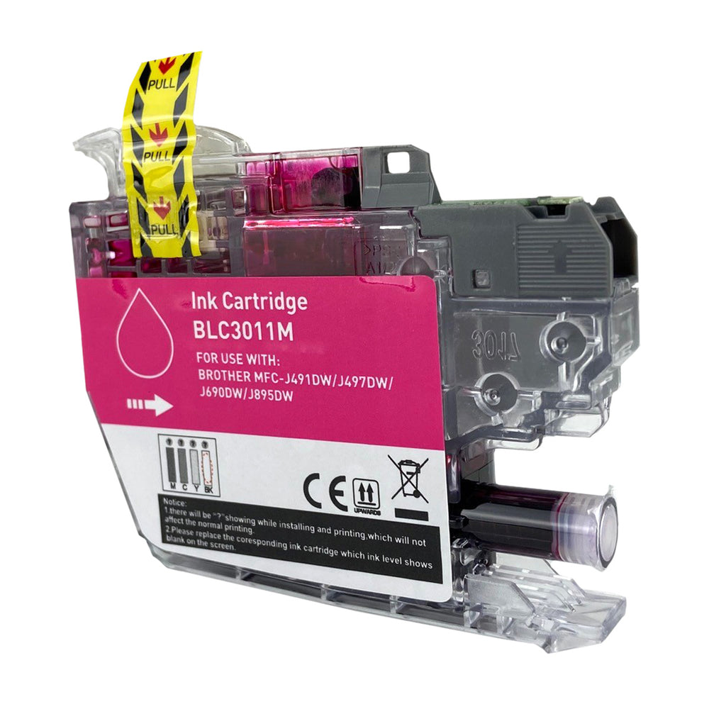 Compatible Magenta Ink Cartridge for Brother MFC-J491DW / MFC-J497DW + More (LC3011M / LC3011)