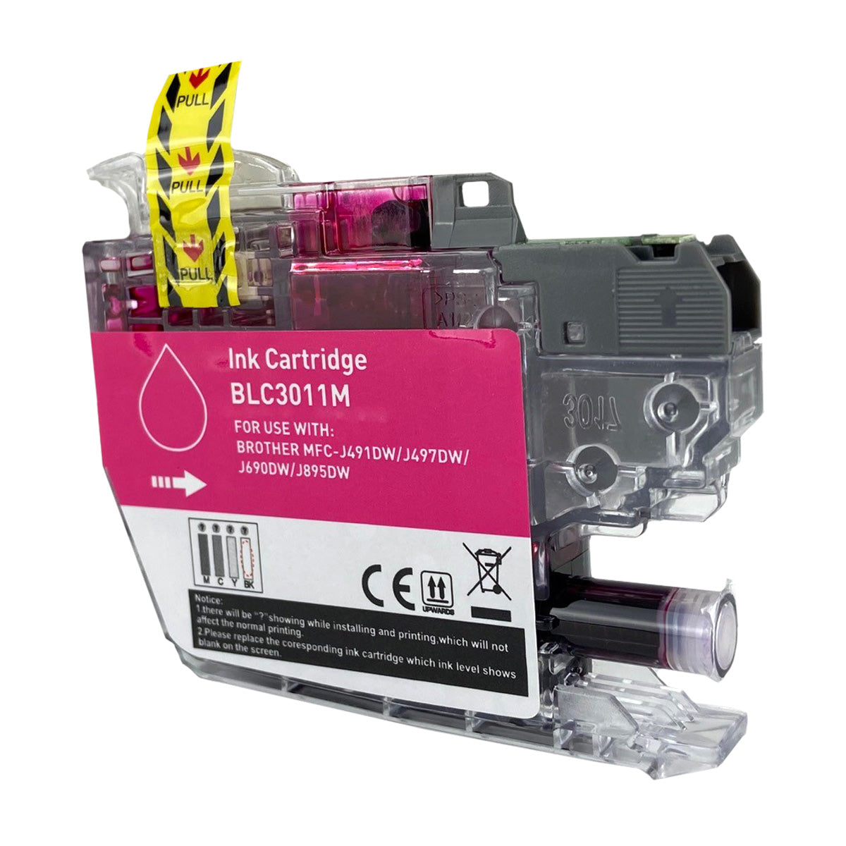 Compatible Magenta Ink Cartridge for Brother MFC-J491DW / MFC-J497DW + More (LC3011M / LC3011)