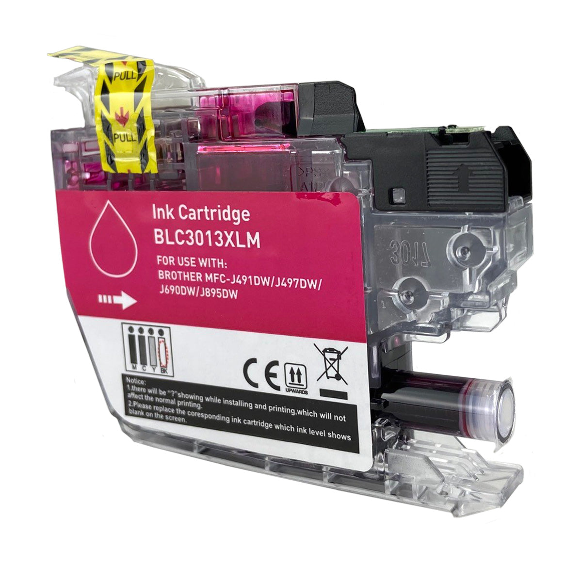 Compatible Magenta Ink Cartridge for Brother MFC-J491DW / MFC-J497DW + More (LC3013M / LC3013)