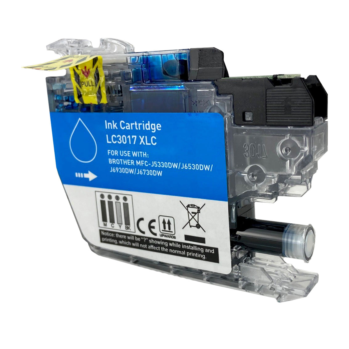 Compatible Cyan Ink Cartridge for Brother MFC-J5330DW / MFC-J6530DW + More (LC3017C / LC3017)