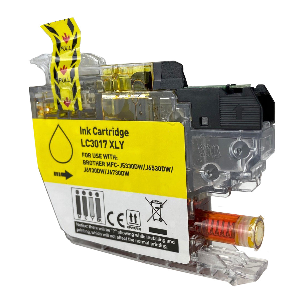 Compatible Yellow Ink Cartridge for Brother MFC-J5330DW / MFC-J6530DW + More (LC3017Y / LC3017)