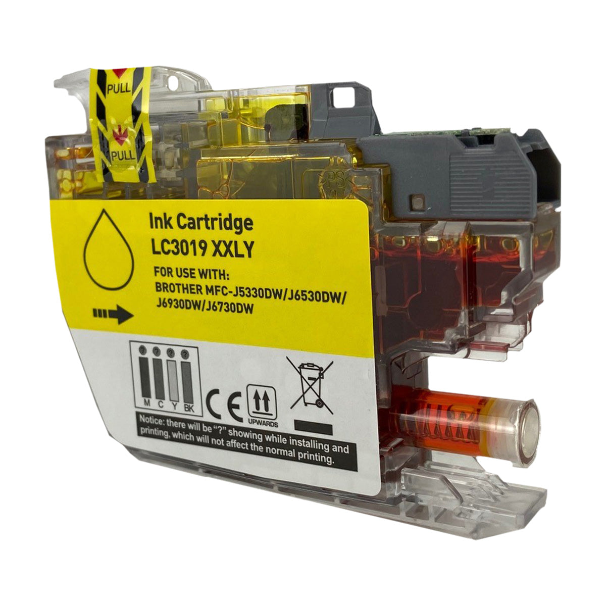 Compatible Yellow Ink Cartridge for Brother MFC-J5330DW / MFC-J6530DW + More 1.5K Super High Yield (LC3019Y / LC3019)