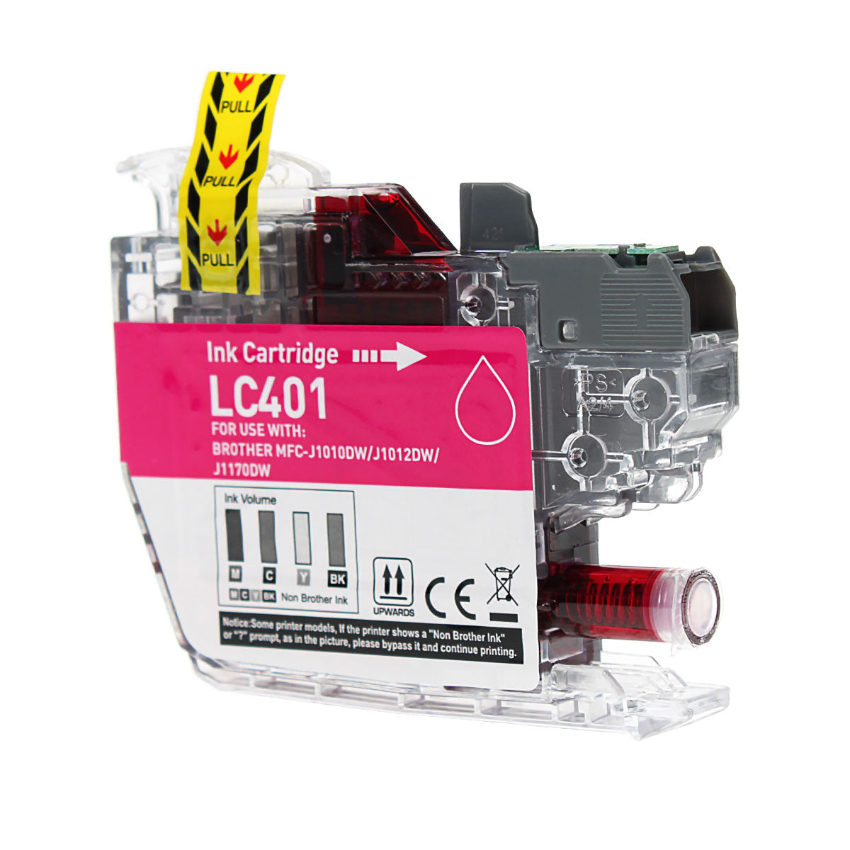 Compatible Magenta Ink Cartridge for Brother MFC-J1010 / MFC-J1012 + More (LC401M)