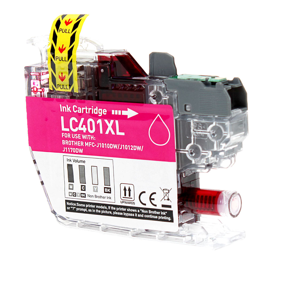 Compatible Magenta Ink Cartridge for Brother MFC-J1010 / MFC-J1012 + More (LC401XLM)