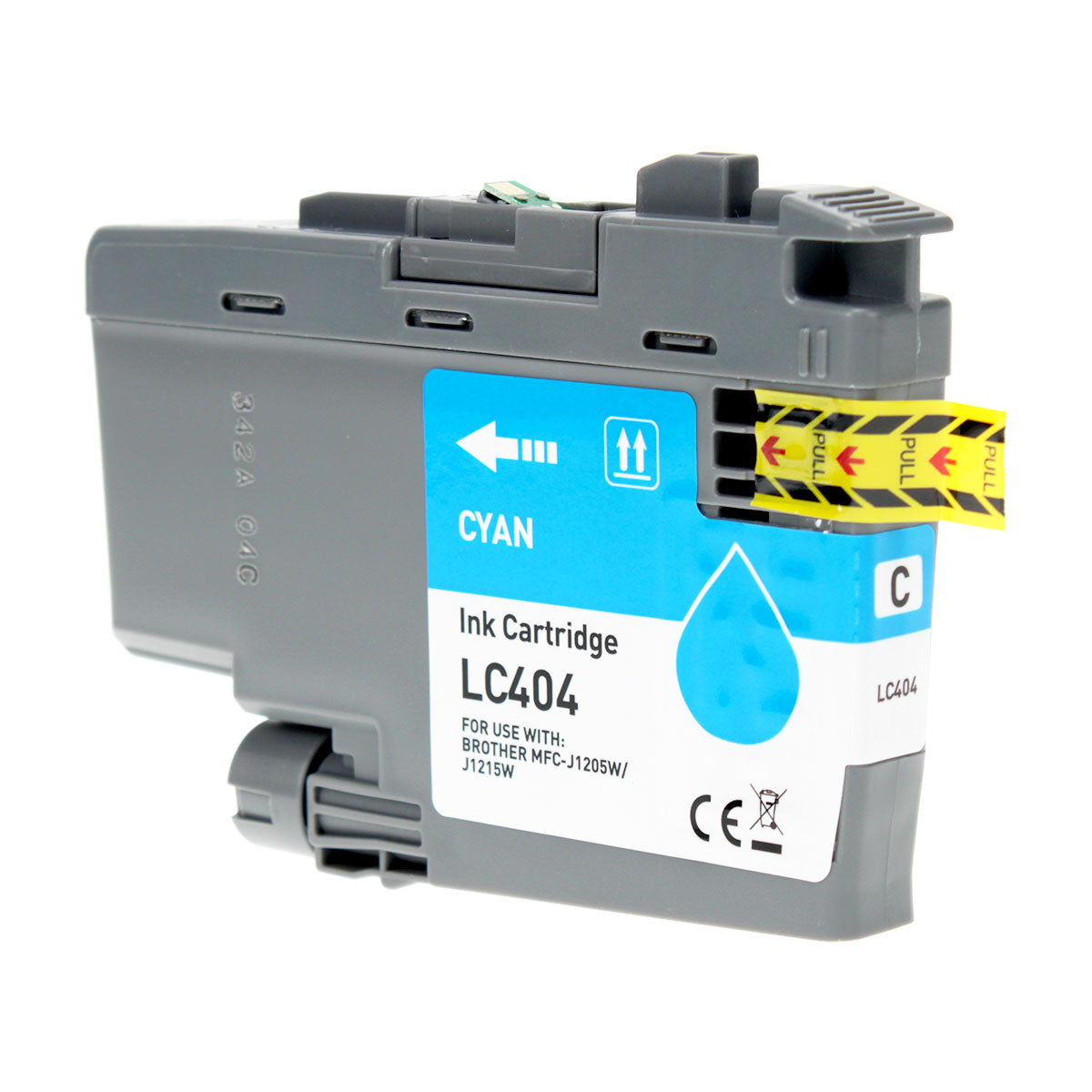 Compatible Cyan Ink Cartridge for Brother MFC-J1205 / MFC-J1215 (LC404C)