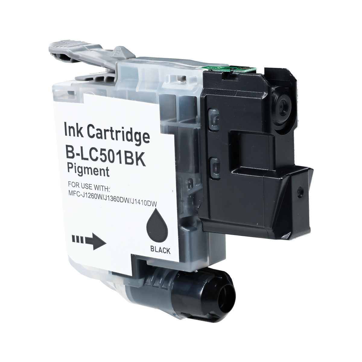 Compatible Black Ink Cartridge for Brother WORK SMART MFC-J1260W / WORK SMART MFC-J1360DW + More (LC501BK / LC501)