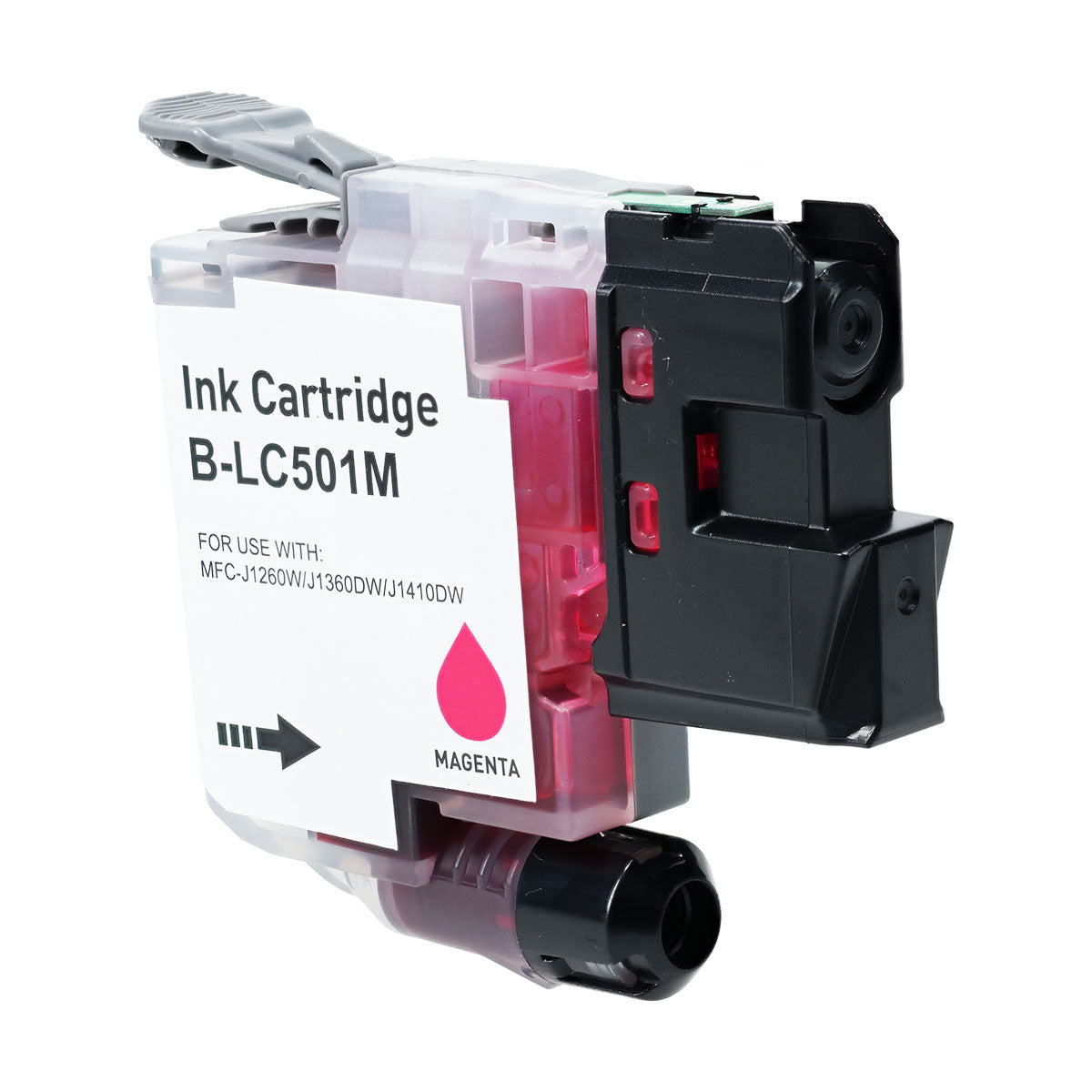 Compatible Magenta Ink Cartridge for Brother WORK SMART MFC-J1260W / WORK SMART MFC-J1360DW + More (LC501M / LC501)