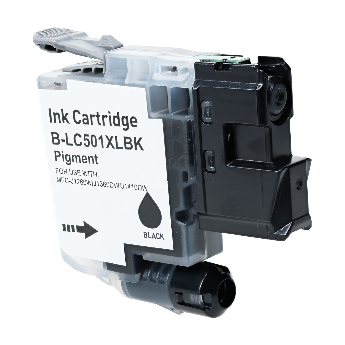 Compatible Black Ink Cartridge for Brother WORK SMART MFC-J1260W / WORK SMART MFC-J1360DW + More (LC501XLBK)