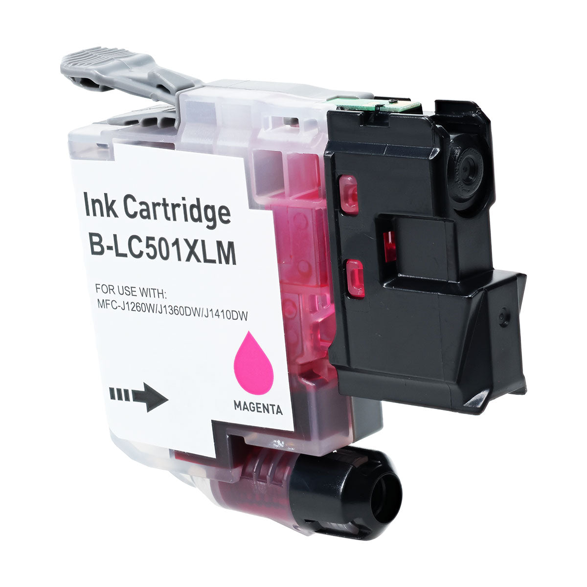Compatible Magenta Ink Cartridge for Brother WORK SMART MFC-J1260W / WORK SMART MFC-J1360DW + More (LC501XLM)