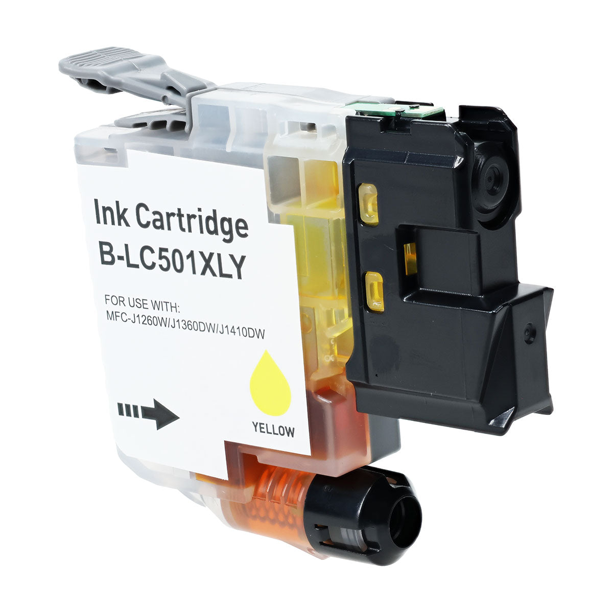 Compatible Yellow Ink Cartridge for Brother WORK SMART MFC-J1260W / WORK SMART MFC-J1360DW + More (LC501XLY)
