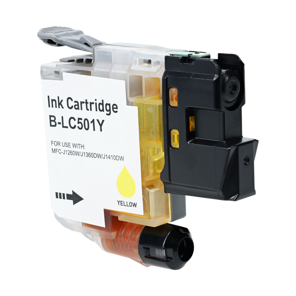 Compatible Yellow Ink Cartridge for Brother WORK SMART MFC-J1260W / WORK SMART MFC-J1360DW + More (LC501Y / LC501)