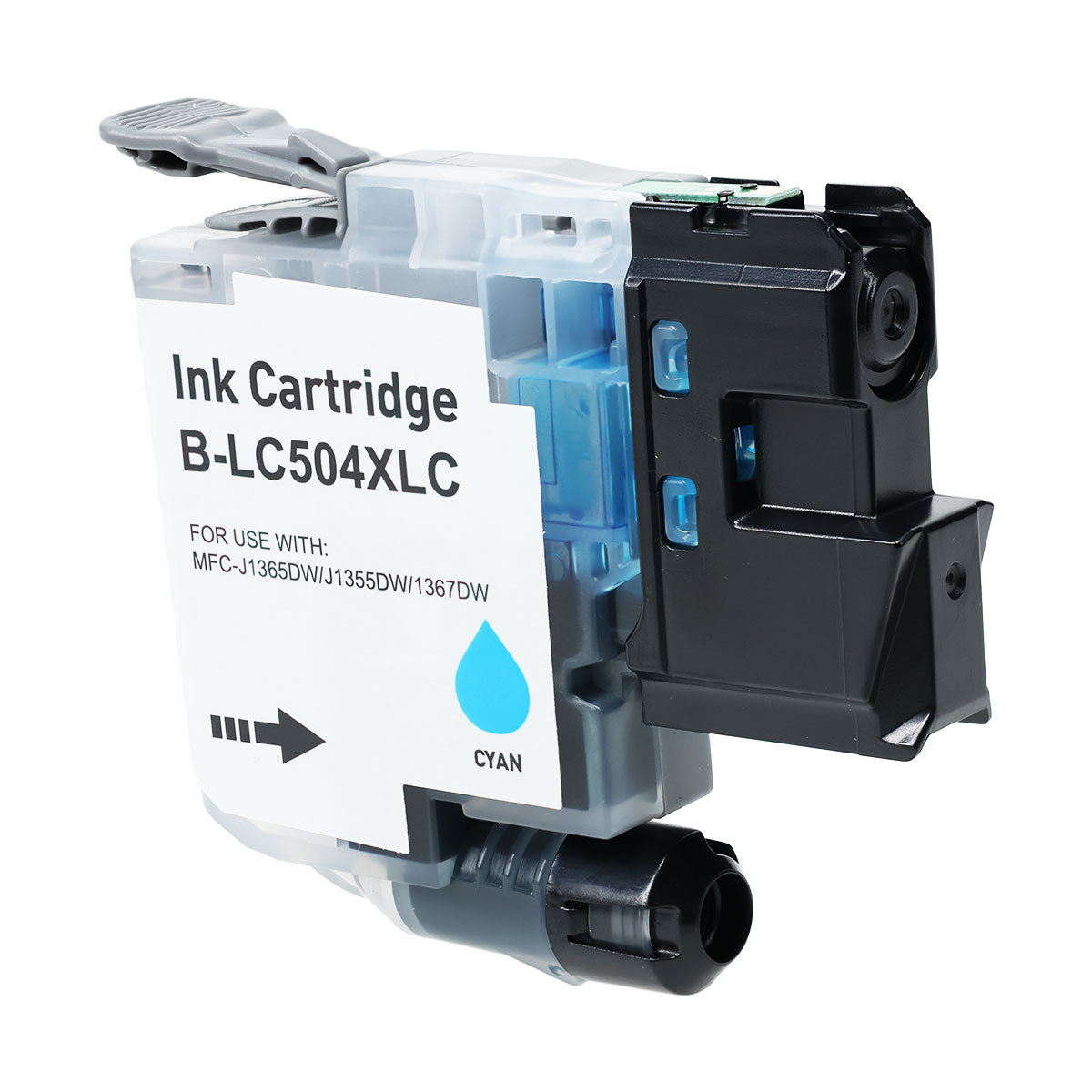 Compatible Cyan Ink Cartridge for Brother MFC-J1355DW / MFC-J1365DW + More (LC504XLC / LC504XL)