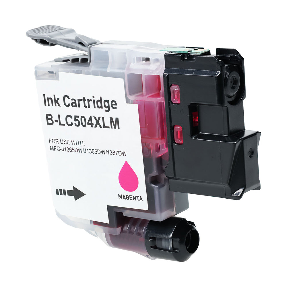 Compatible Magenta Ink Cartridge for Brother MFC-J1355DW / MFC-J1365DW + More (LC504XLM / LC504XL)