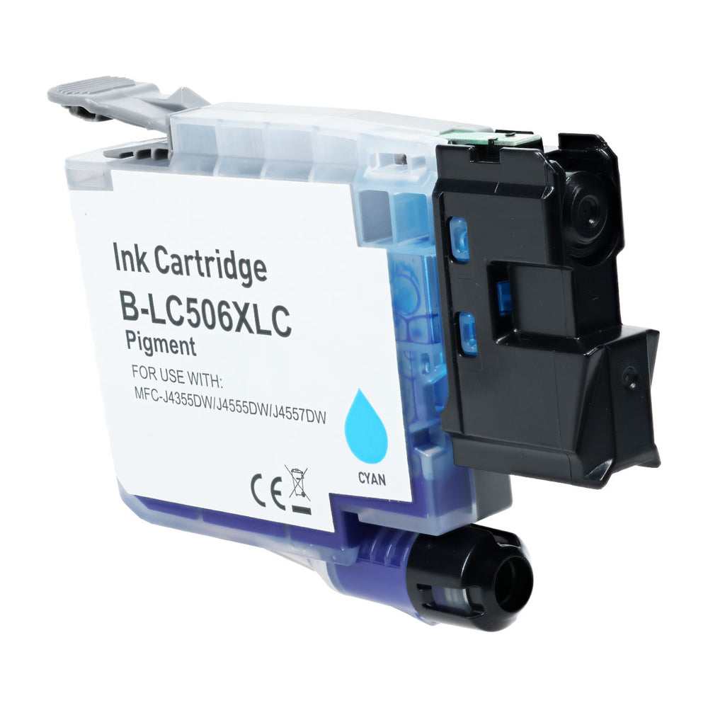 Compatible Cyan Ink Cartridge for Brother MFC-J4355DW / MFC-J4555DW + More (LC506XLC)