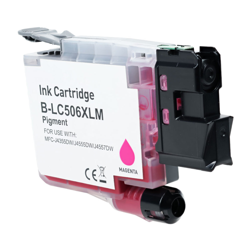 Compatible Magenta Ink Cartridge for Brother MFC-J4355DW / MFC-J4555DW + More (LC506XLM)