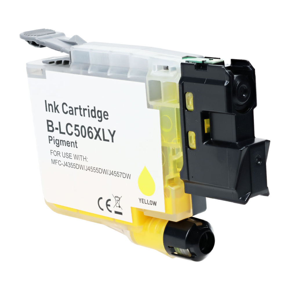 Compatible Yellow Ink Cartridge for Brother MFC-J4355DW / MFC-J4555DW + More (LC506XLY)