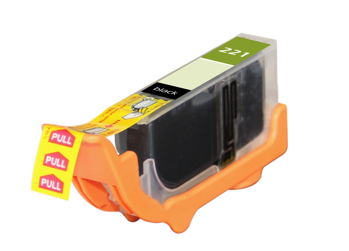 Compatible Black Ink Cartridge for Canon PIXMA IP3600 / PIXMA IP4600 + More (CLI-221BK / 221)