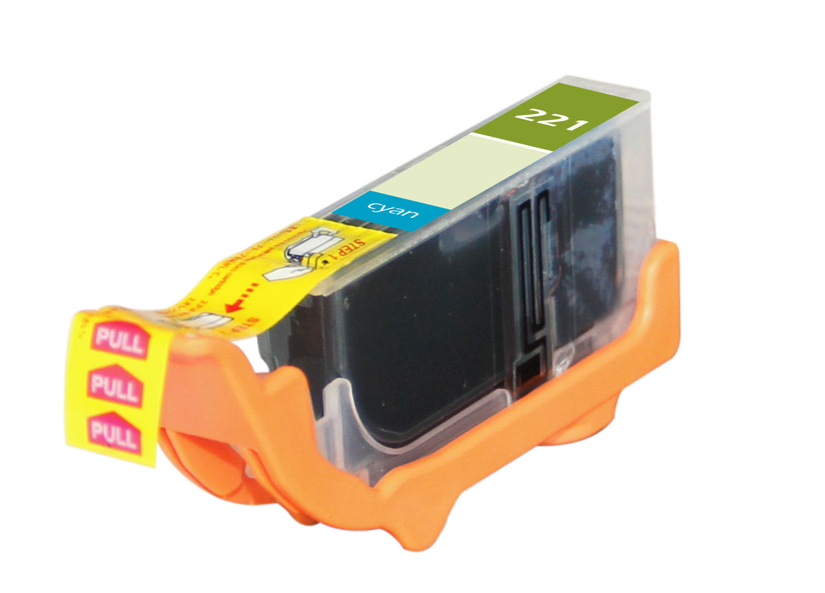 Compatible Cyan Ink Cartridge for Canon PIXMA IP3600 / PIXMA IP4600 + More (CLI-221C / 221)