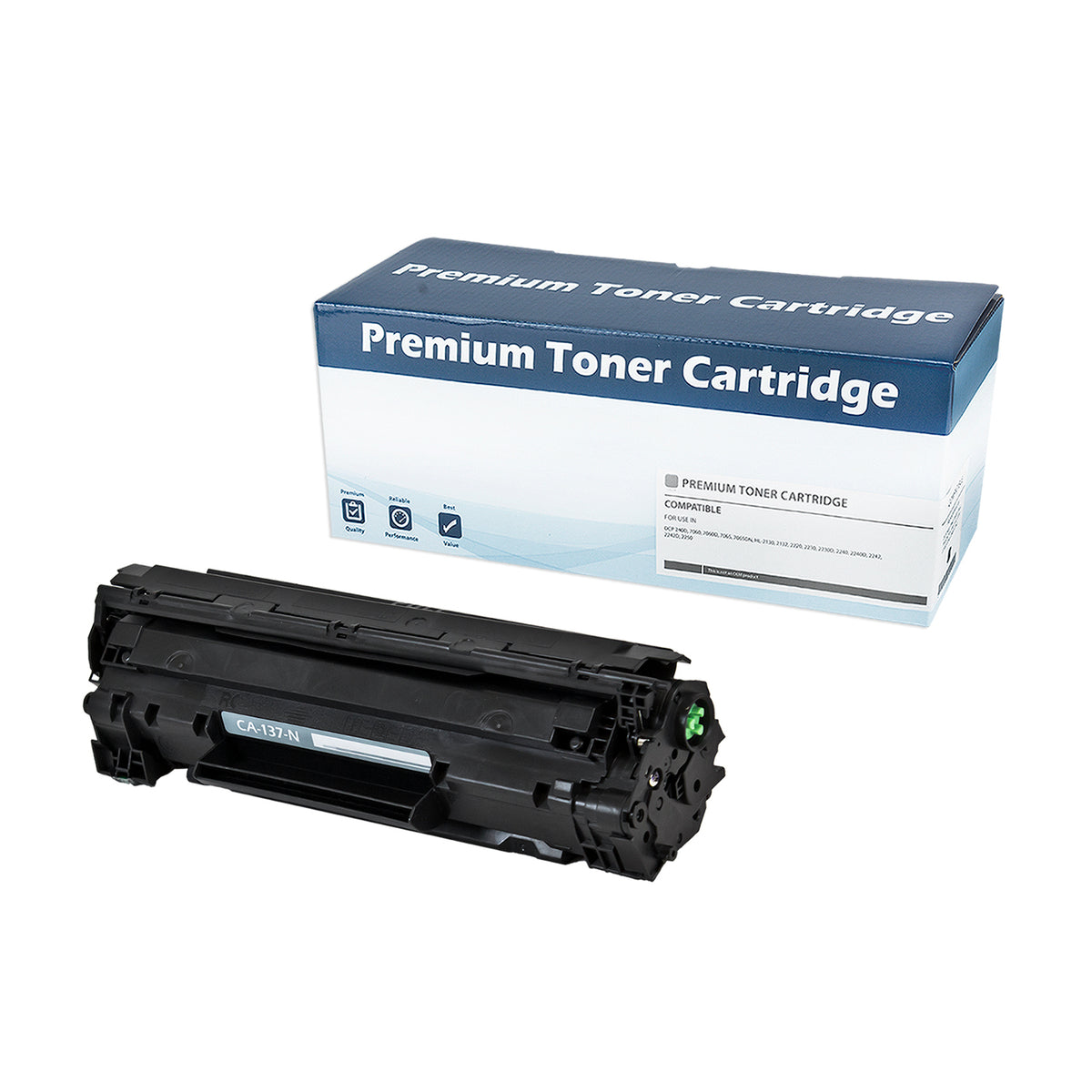 Compatible Black Toner Cartridge for Canon IMAGECLASS D570 / IMAGECLASS MF212 + More 2.4K Yield (9435B001AA / CRG-137)