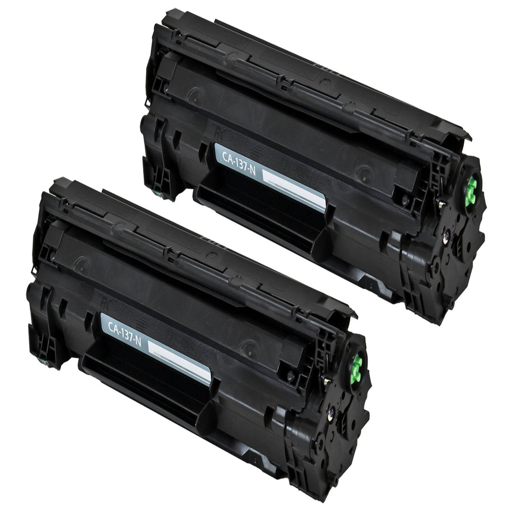 Compatible Black Toner Cartridge for Canon IMAGECLASS D570 / IMAGECLASS LBP-151 + More 2.4K Yield 2-Pack (9435B001AA / CRG-137)