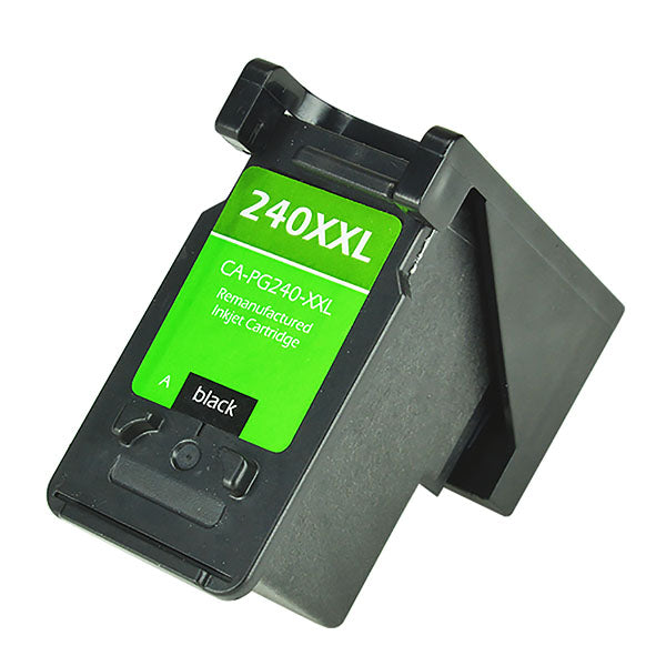 Remanufactured Black Ink Cartridge for Canon PIXMA MG2120 / PIXMA MG2140 + More (240XL / 240XXL)