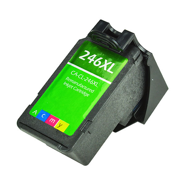 Remanufactured Tri-Color Ink Cartridge for Canon CR-120 IMAGEFORMULA / CR-150 IMAGEFORMULA + More (CL-246XL / 246XL)