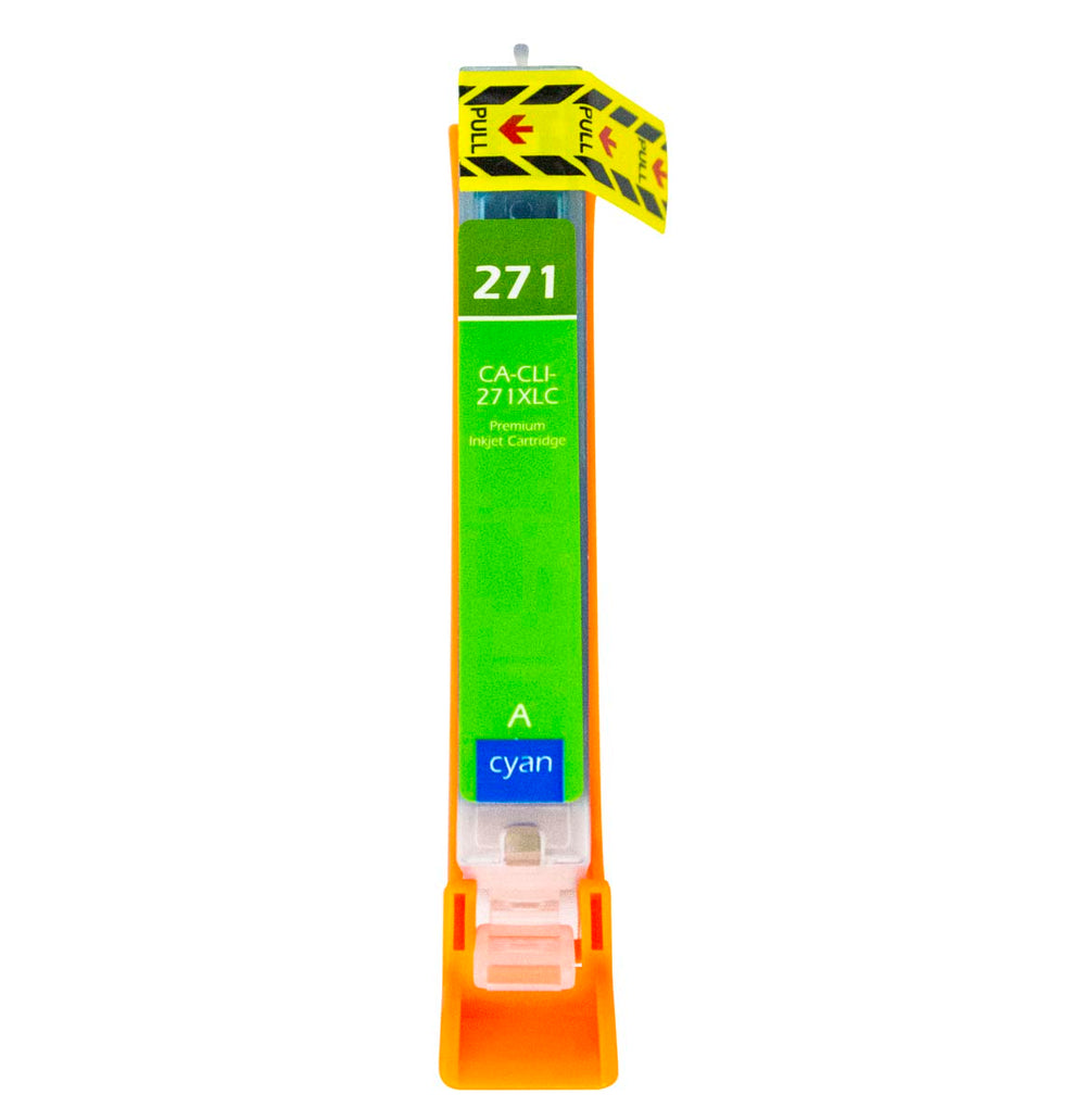 Compatible Cyan Ink Cartridge for Canon PIXMA MC6822 / PIXMA MF5722 + More (CLI-271XLC / 0337C001)