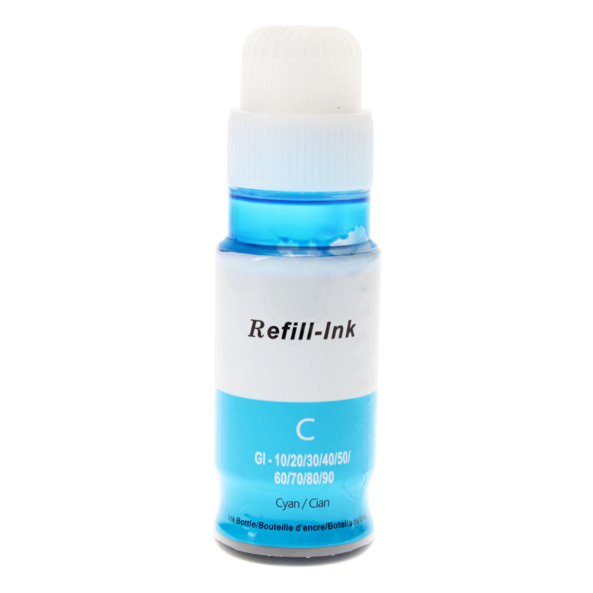 Compatible Cyan Ink Cartridge for Canon PIXMA G1220 / PIXMA G1230 + More 70ml (GI-20C / 3394C001)