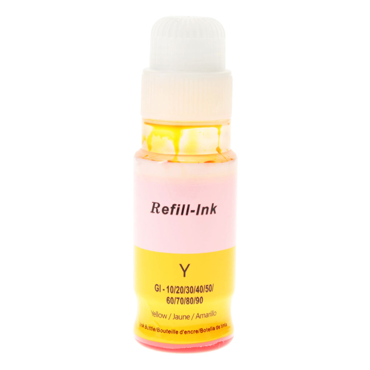 Compatible Yellow Ink Cartridge for Canon PIXMA G1220 / PIXMA G1230 + More 70ml (3396C001 / 4539C001)