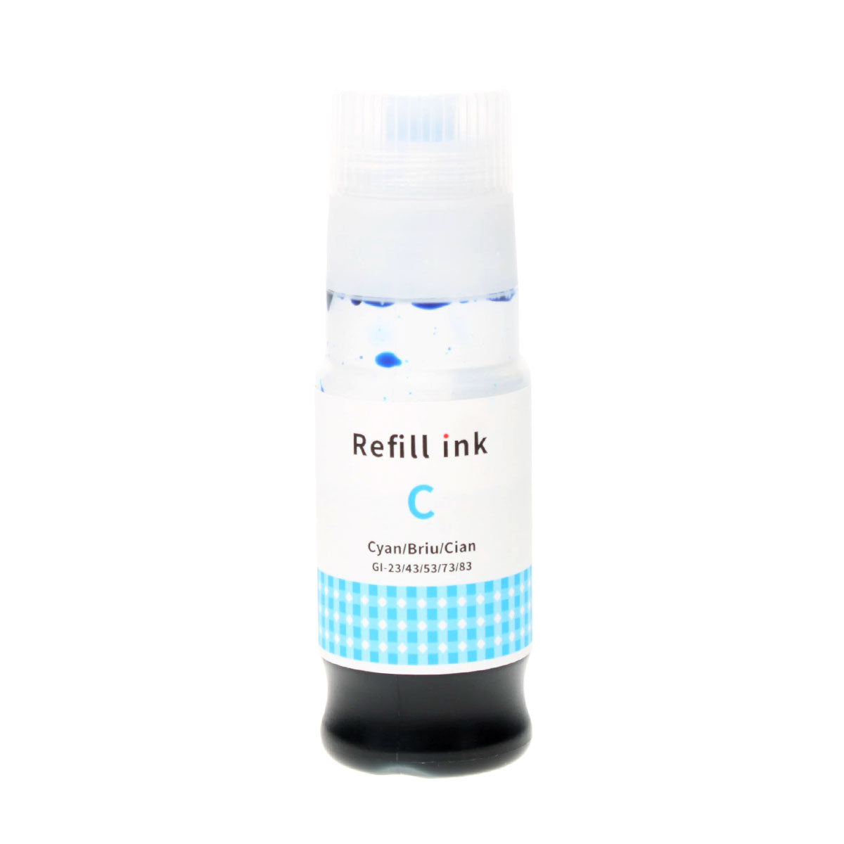 Compatible Cyan Ink Bottle for Canon PIXMA G520 / PIXMA G540 + More 70 ML (4670C001 / GI-23C)