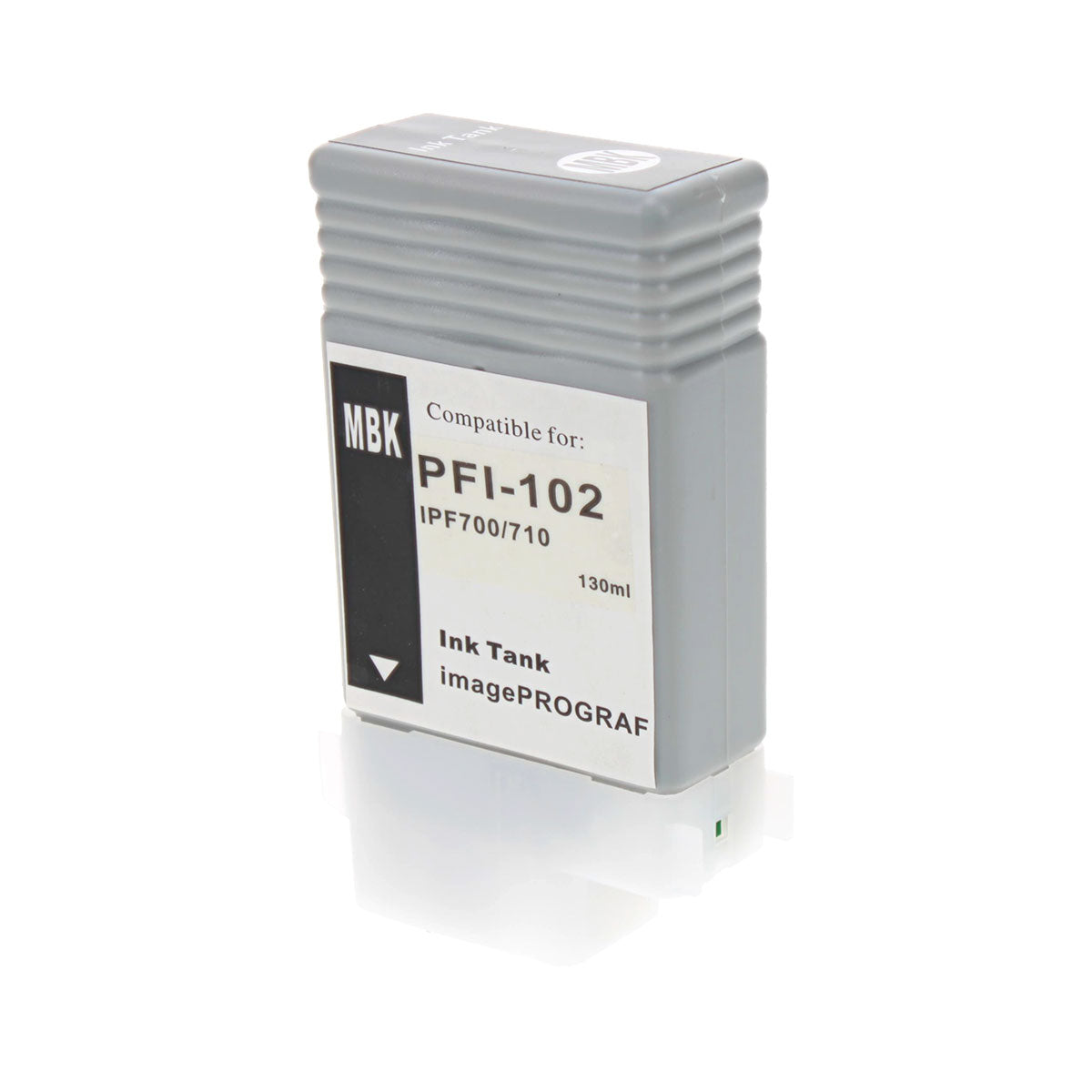 Remanufactured Matte Black Ink Cartridge for Canon IMAGEPROGRAPH IPF 500 / IMAGEPROGRAPH IPF 510 + More 130 ML (0894B001 / PFI-102MBK)