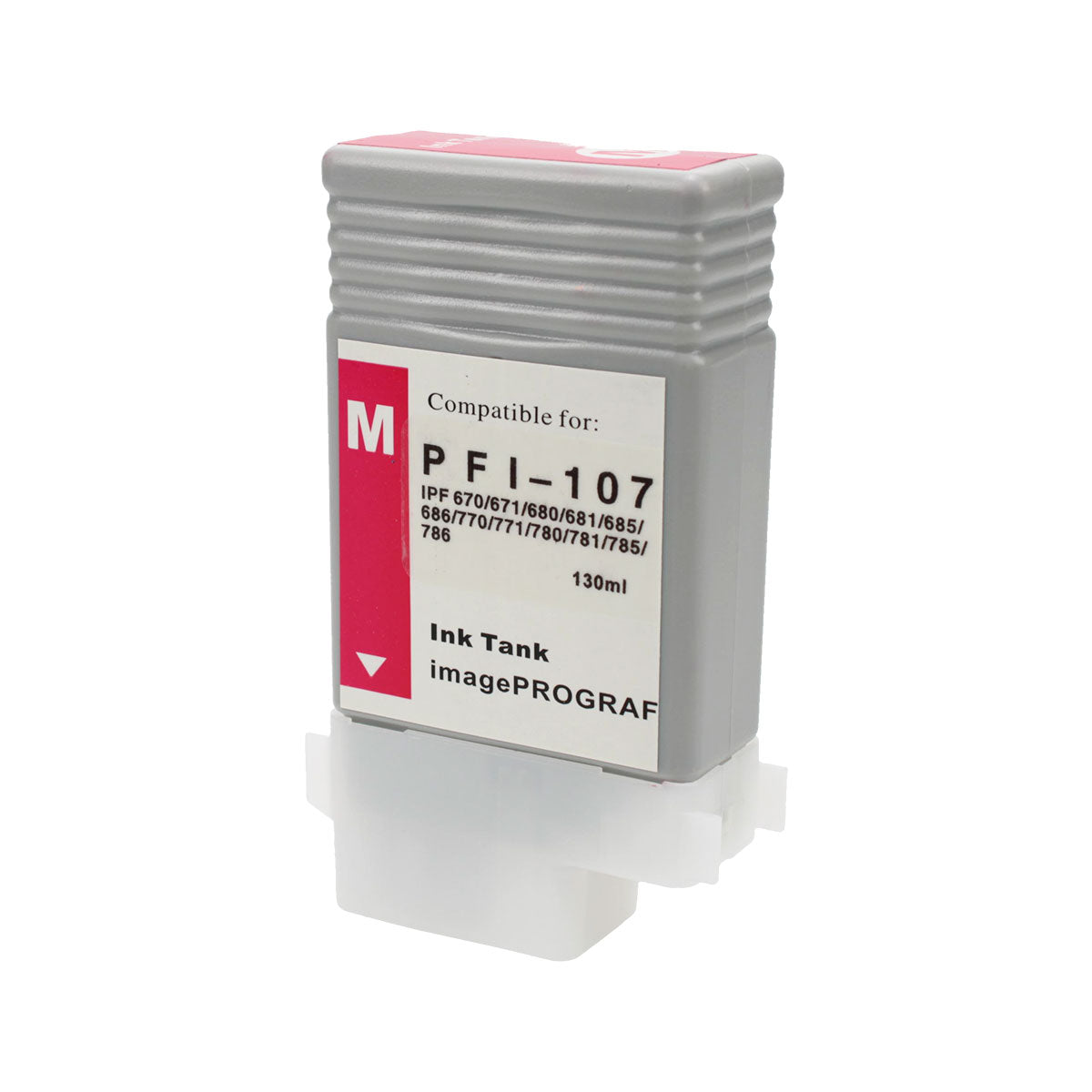 Compatible Magenta Ink Cartridge for Canon IMAGEPROGRAF IPF670 / IMAGEPROGRAF IPF680 + More 130ml (PFI-107M / 6707B001)