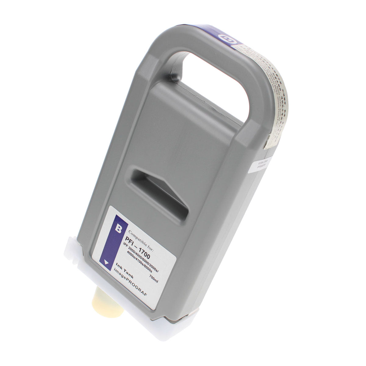 Remanufactured Blue Ink Cartridge for Canon IMAGEPROGRAF PRO-2000 / IMAGEPROGRAF PRO-2100 + More 700ml (0784C001 / PFI-1700B)