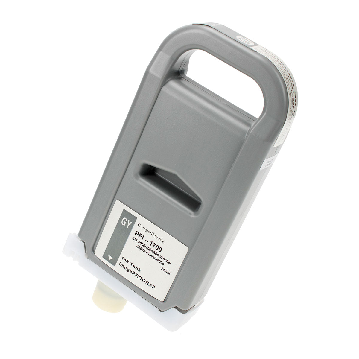 Remanufactured Gray Ink Cartridge for Canon IMAGEPROGRAF PRO-2000 / IMAGEPROGRAF PRO-2100 + More 700ml (0781C001 / PFI-1700GY)