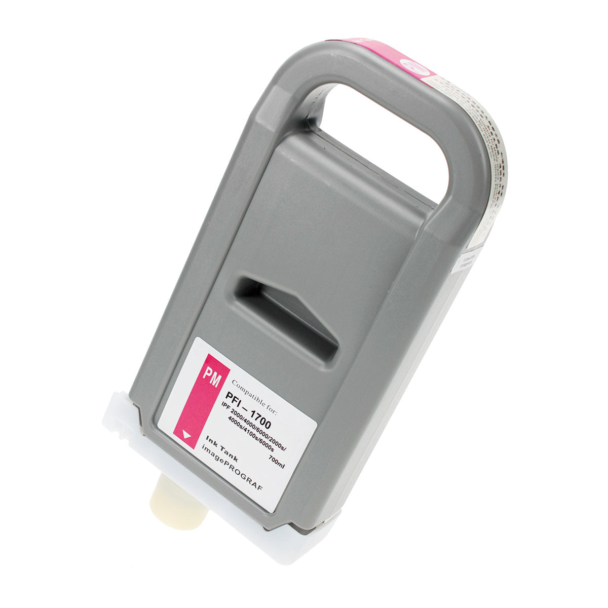 Remanufactured Photo Magenta Ink Cartridge for Canon IMAGEPROGRAF PRO-2000 / IMAGEPROGRAF PRO-2100 + More 700ml (0780C001 / PFI-1700PM)