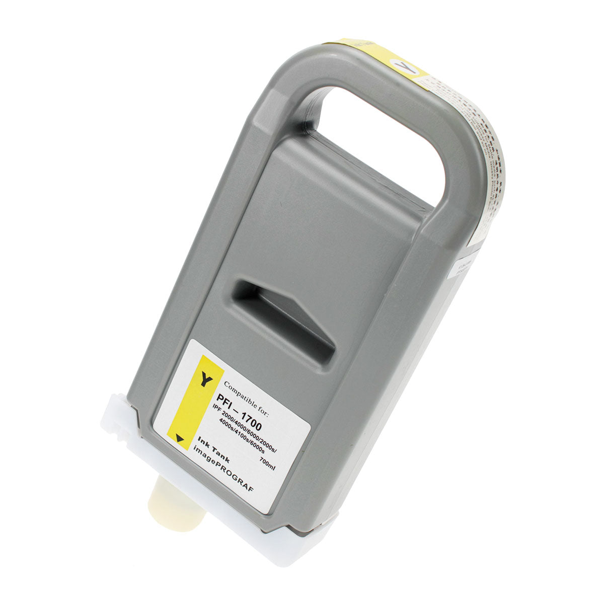 Remanufactured Yellow Ink Cartridge for Canon IMAGEPROGRAF PRO-2000 / IMAGEPROGRAF PRO-2100 + More 700ml (0778C001 / PFI-1700Y)