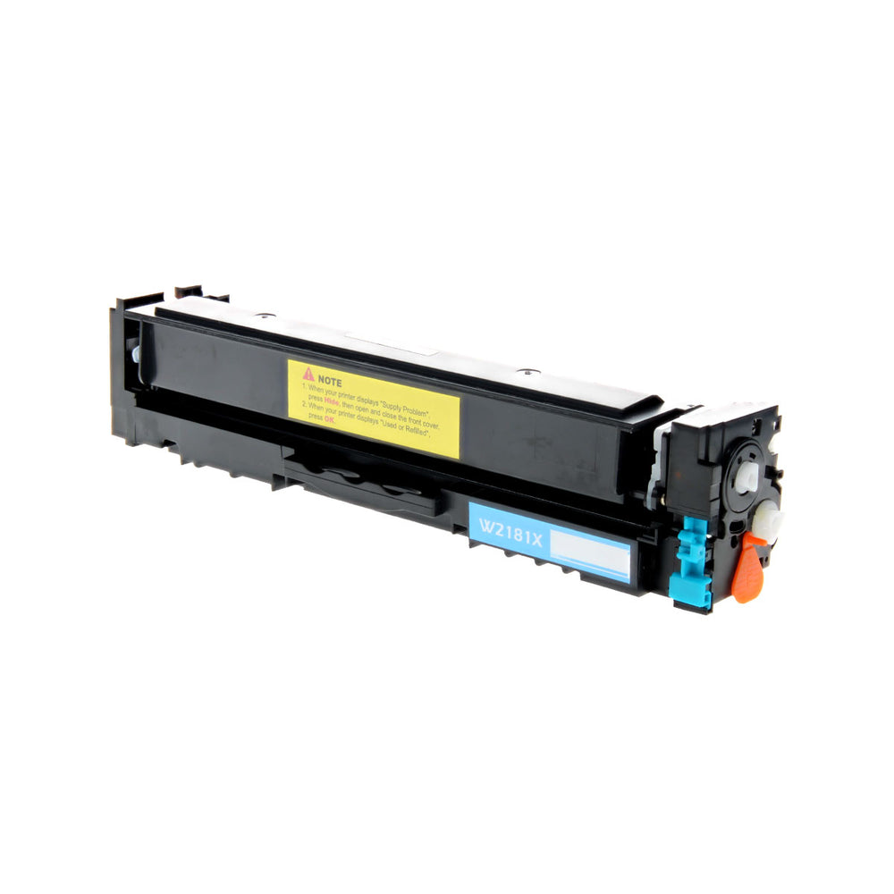 Compatible Cyan Toner Cartridge for HP LJ PRO 3201DW / LJ PRO MFP 3301CDW + More 2.5K High Yield No Chip (W2181X / 218X)