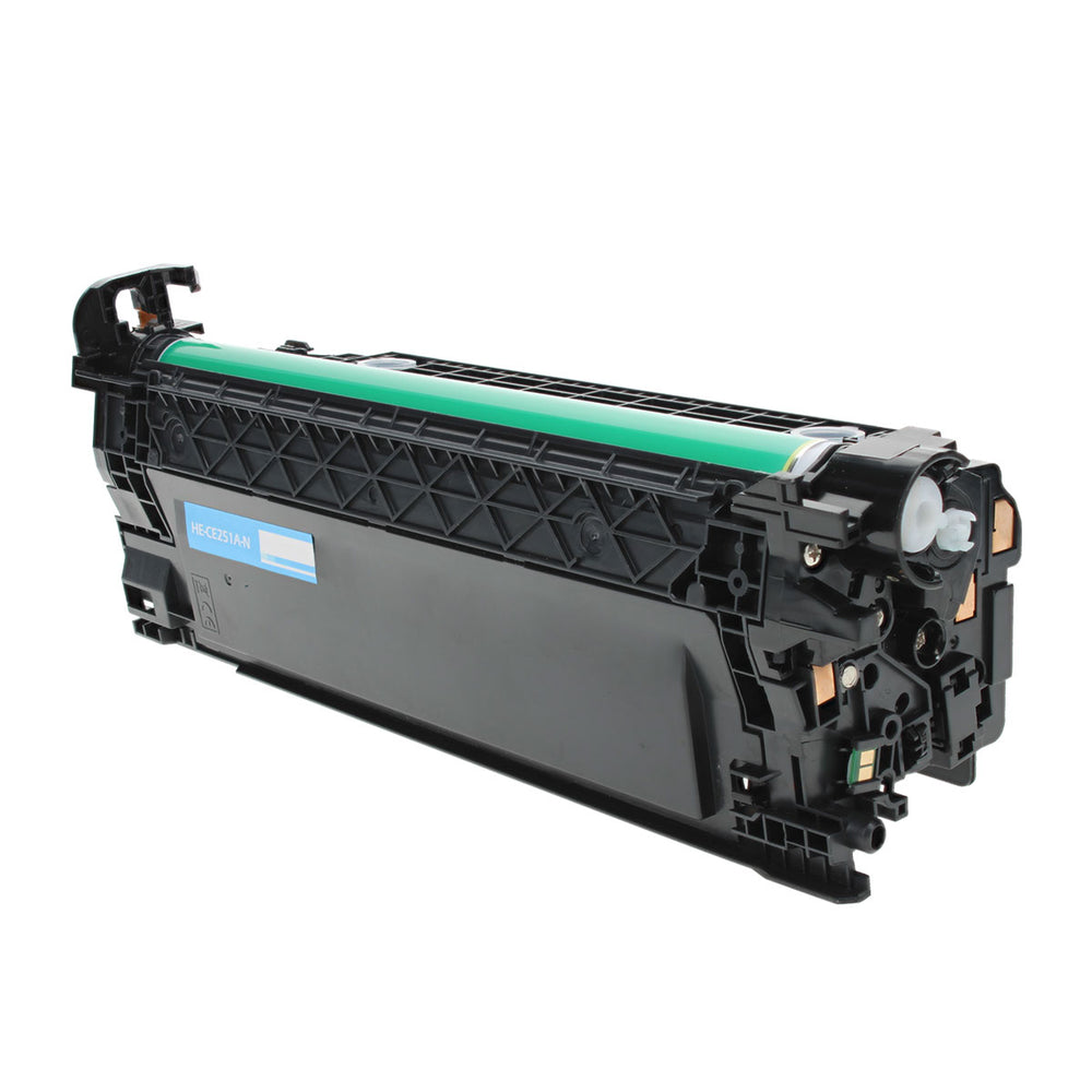 Compatible Cyan Toner Cartridge for HP LASERJET CM3530 MFP / LASERJET CM3530FS MFP + More 7K Yield (CE251A / 504A)