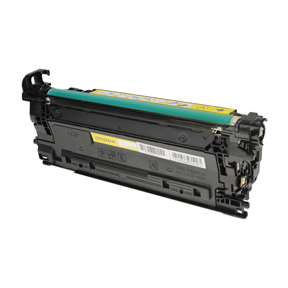 Compatible Yellow Toner Cartridge for HP LASERJET CM4540 / LASERJET CM4540F + More 12.5K Yield (CF032A / 646A)